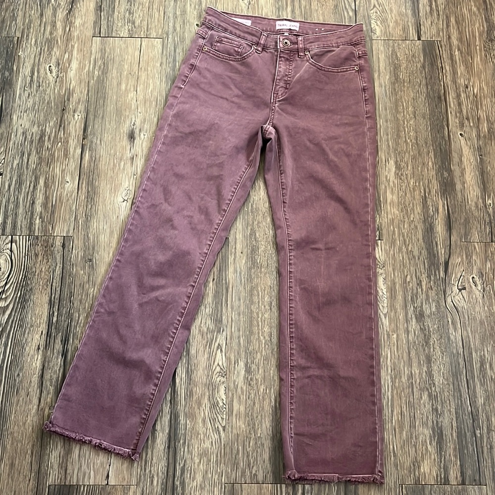 Tribal Women's Cropped Jeans in Mauve